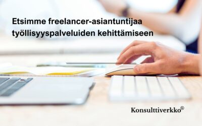 Etsimme freelancer-asiantuntijaa työllisyyspalvelujen kehittämiseen